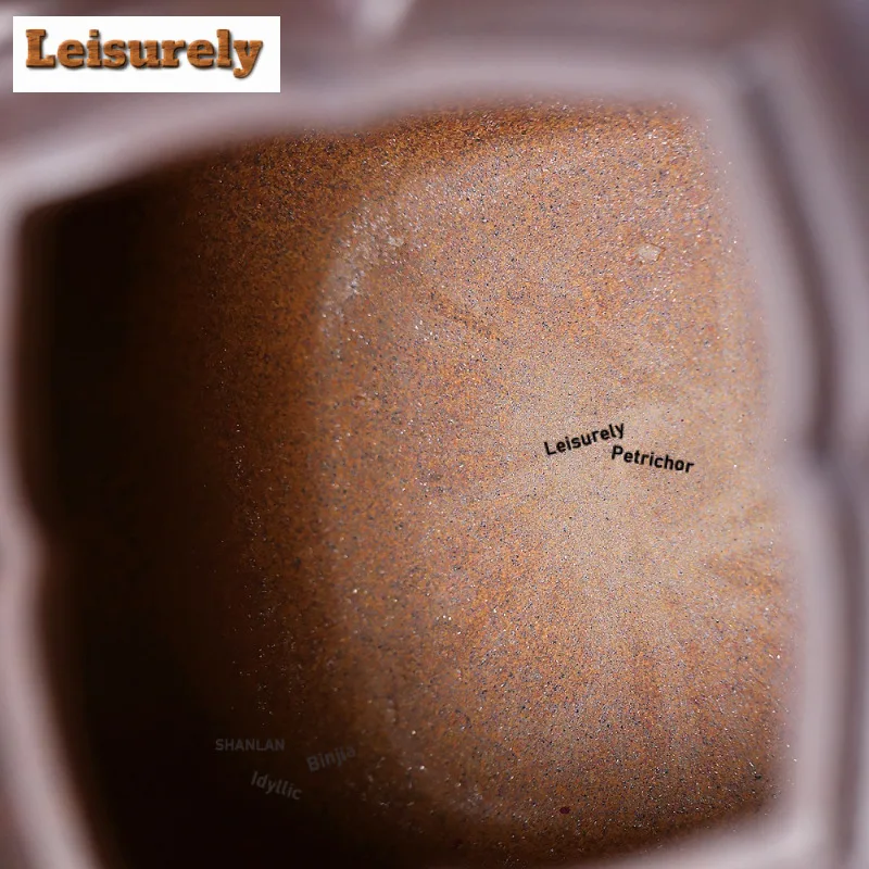 360 مللي ييشينغ الأرجواني الطين أباريق الشاي اليدوية الضلع وعاء الخام الخام النار الخزف الطين الشاي المساعد على التحلل غلاية مع Infuser Zisha طقم شاي