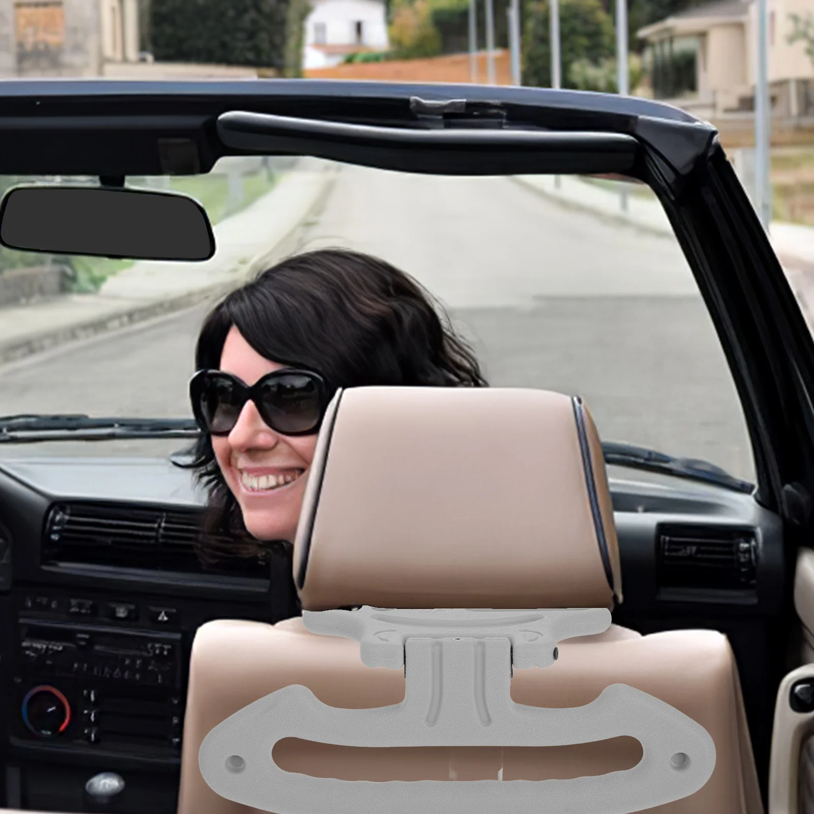 

Car Clothes Hanger Multifunctional ABS Safety H Seat Back ganizer Headrest Hooks Travel Storage Solutions Car Accessories SUV