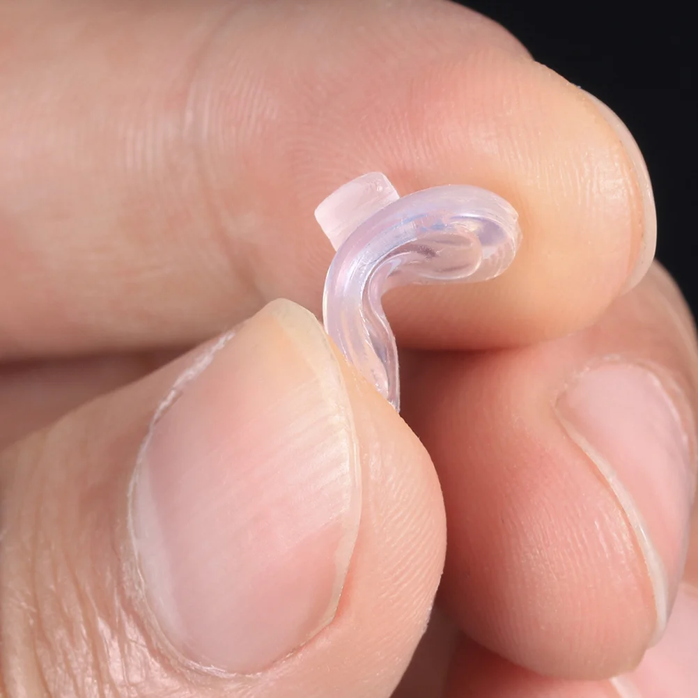 

12Pairs Soft Silicone Airbag Nose Pads Eyeglasses Oval Slot Anti Slip Transparent Nose Pads for Comfortable Fit
