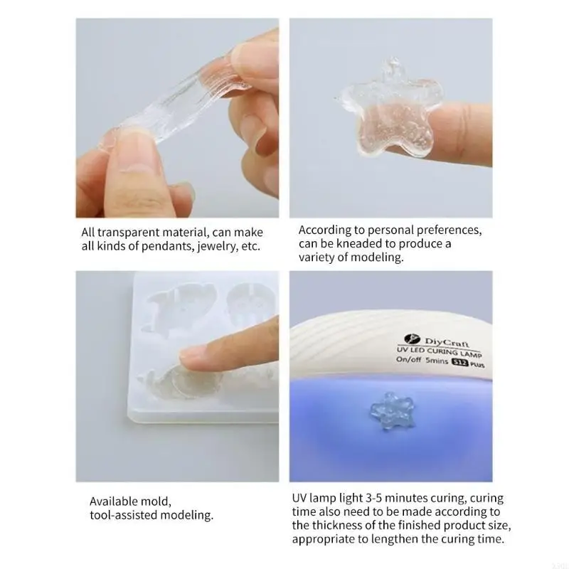 

Solar Cures Sunlight Activated UV Resin Hard Transparent for Jewelry Making