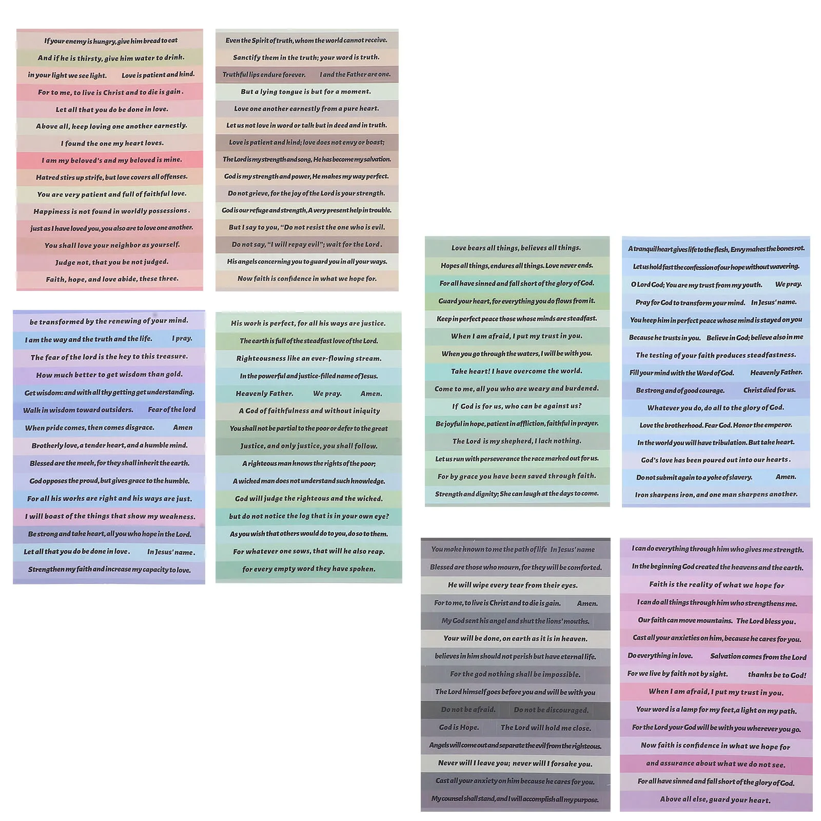 Adesivi per valigie Bagagli Bibbia Journaling Forniture Adesivi decorativi per scrapbooking vintage Parole fai da te Decalcomania per acqua