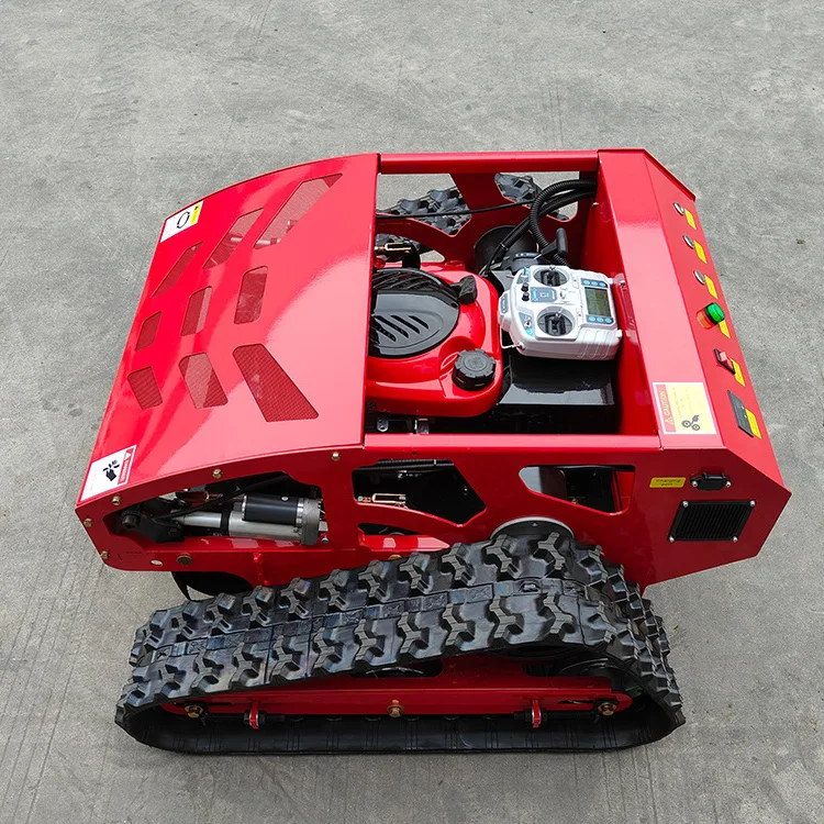Multifunctional all-terrain  remote control lawn mower crawler unmanned sweeper construction machinery