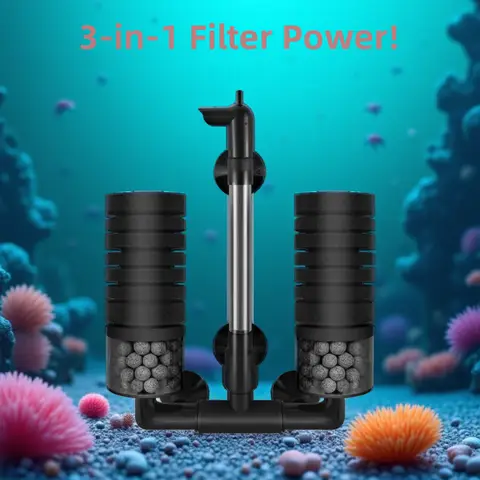 New Aquarium Filter for Aquarium Fish Tank Air Pump Skimmer Biochemical Sponge Filter Aquarium Bio Filters Filtro Aquario