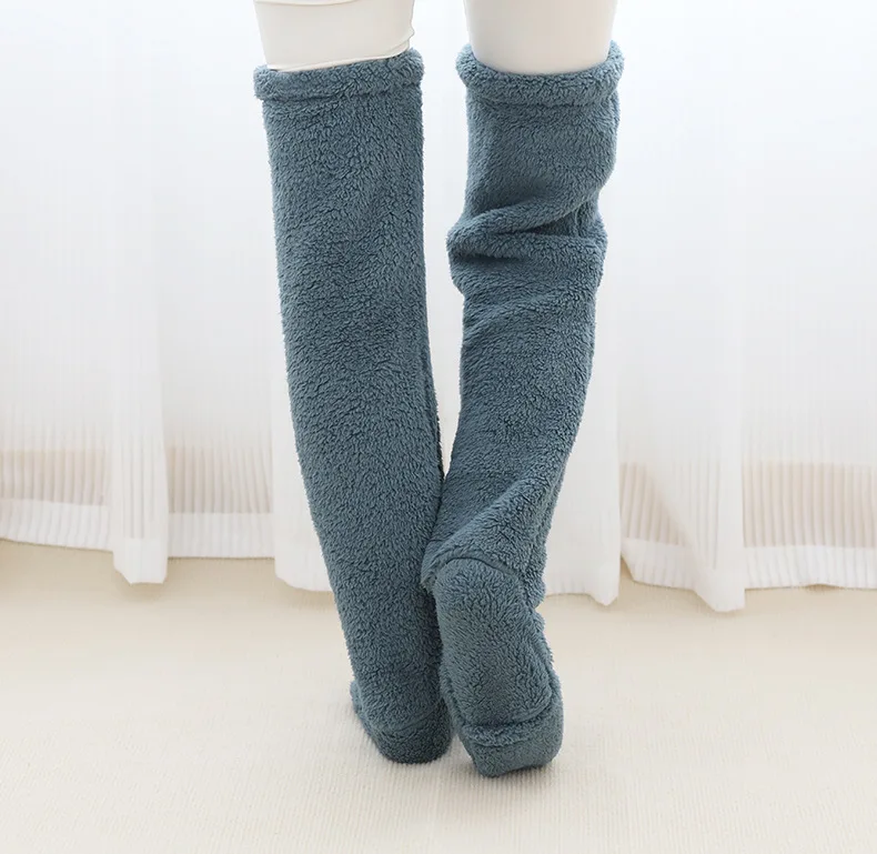 Coussinets de genou pour garder les jambes au chaud, ensemble de bas longs froids, chambre climatisée, pantalon de pied de couchage, couvre-jambes épaissi