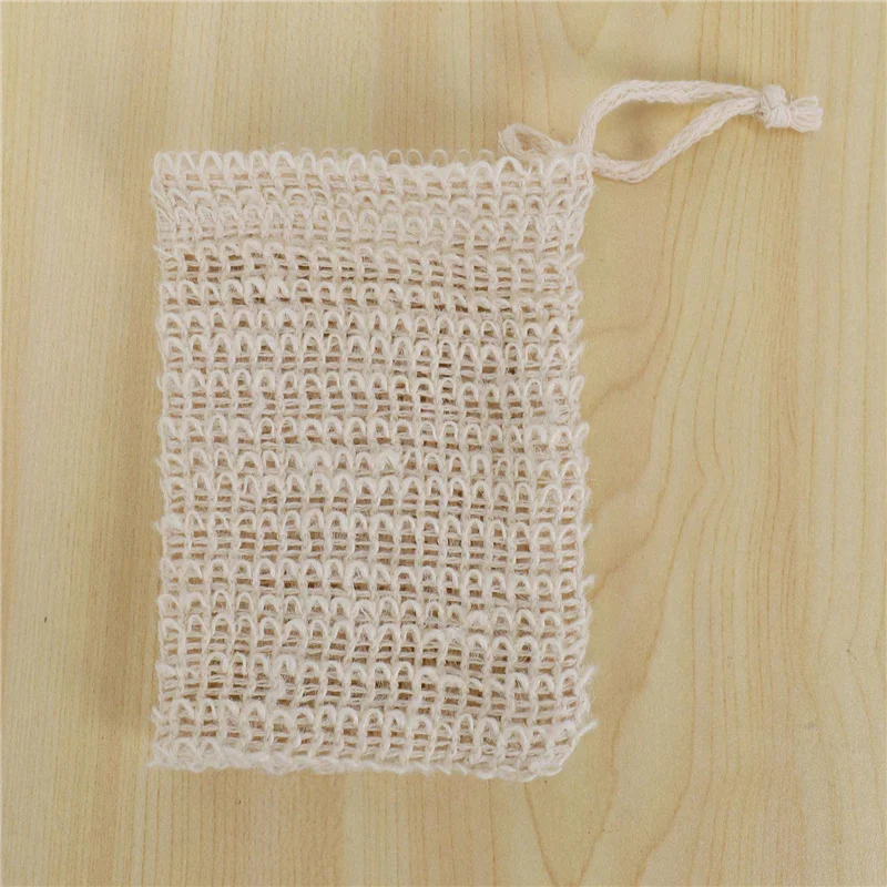 【ELATED】60 Pack Natural Sisal Soap Bag Exfoliating Soap Saver Pouch Holder