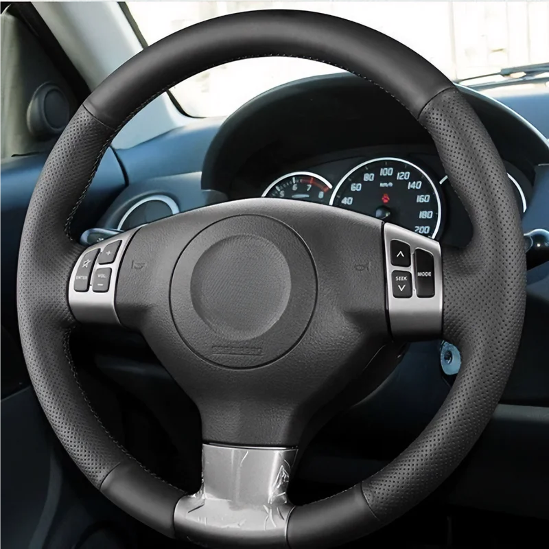 For Suzuki Square Hand-Stitched Steering Wheel Cover 11 12 13 Year Swift Full Wrap Special Hand-Stitched Steering Wheel