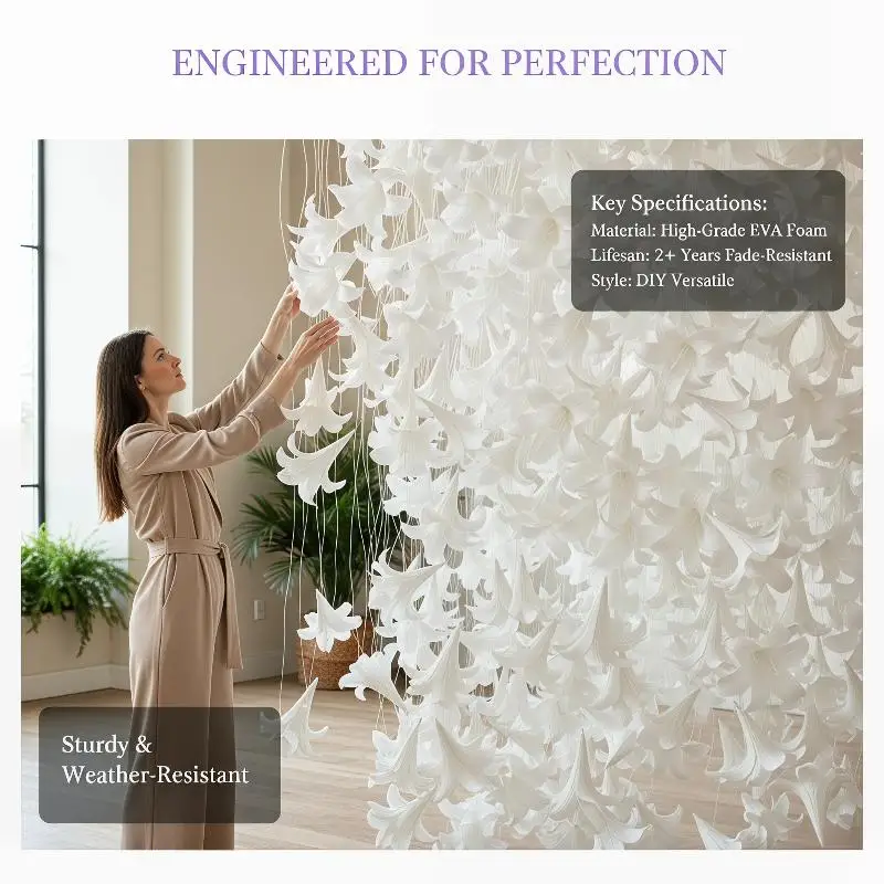 15cm Artificial EVA Lily Flower Heads for Personalized DIY and Party Decor