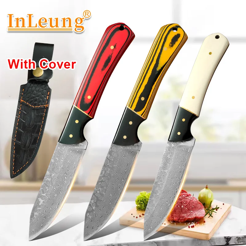 Professional VG10 Damascus Steel Knife Forging Japanese Chef Knife Fruit Knife for Cooking Food Prep Slicing Kitchen Accessories