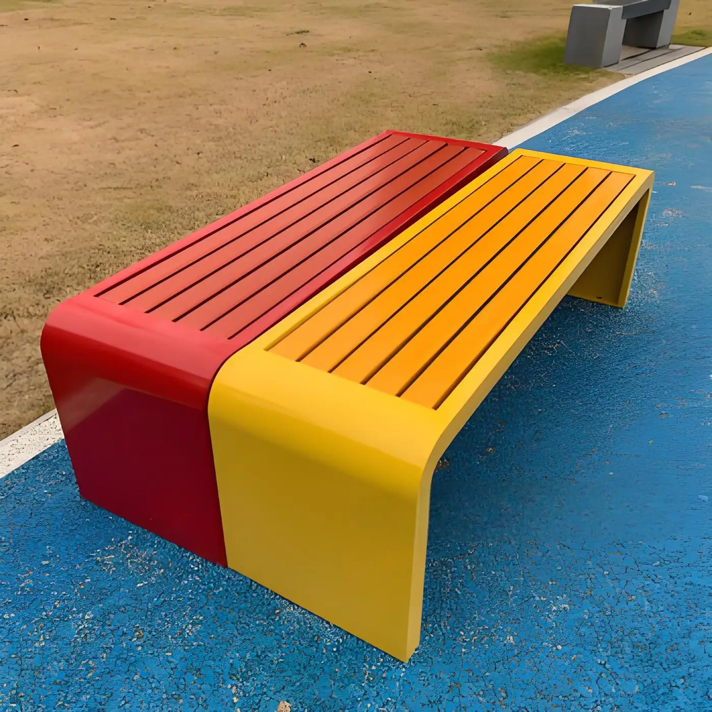 

Outdoor park resting bench Durable corrosion-proof rust-proof zinc alloy bench