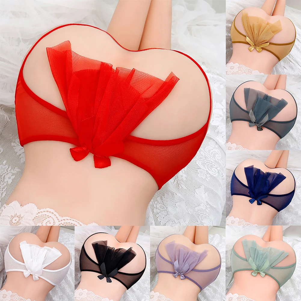 Porno Sexy Lingerie Vrouwen Kanten Strik Slips Open Kruis Slipje Voor Sex Lage Taille Door Strings Vrouwelijke Erotische Ondergoed A50