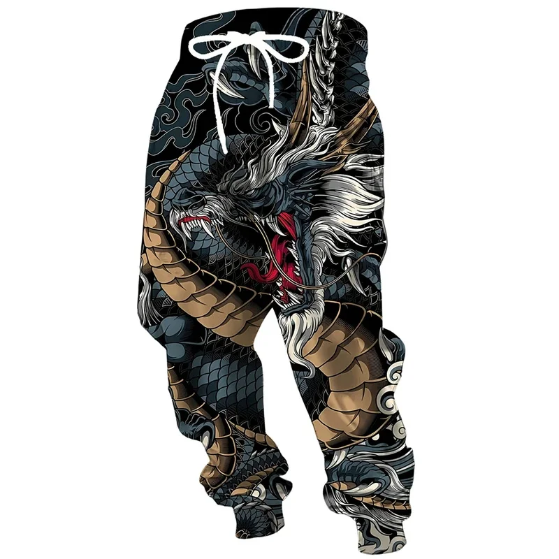 2026 Nuovi pantaloni cinesi Loong stampati ad asciugatura rapida pantaloni sportivi casual autunnali e invernali di alta qualità abbigliamento da corsa all'aperto