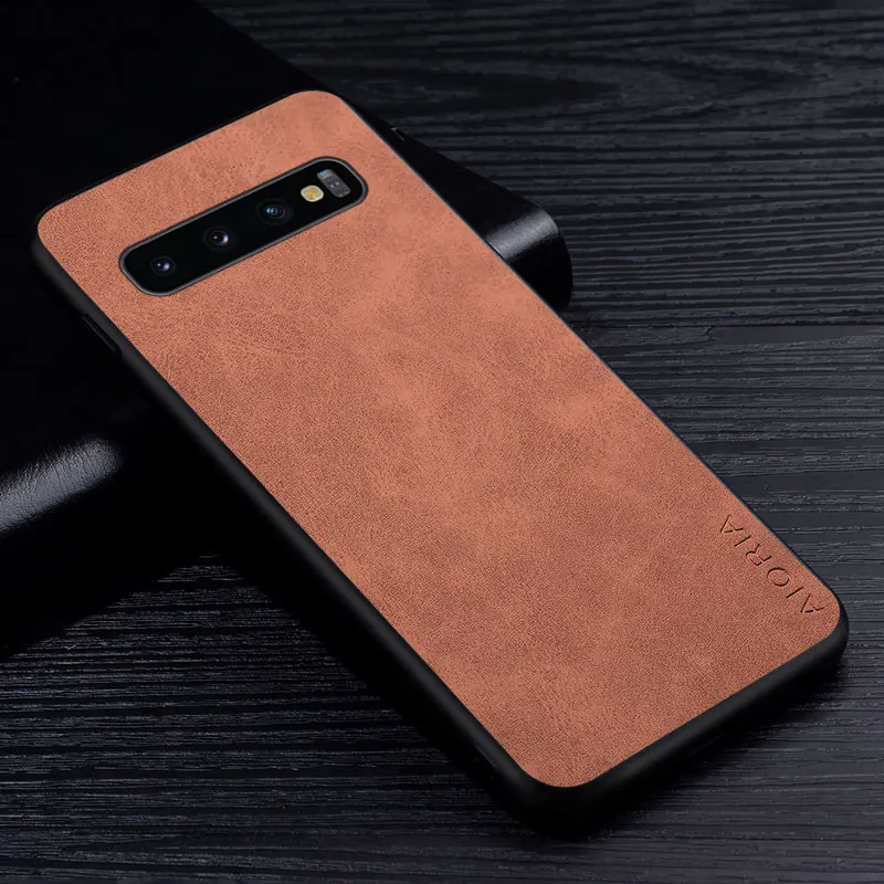 Premium PU Leathe Case for samsung Galaxy S10 Plus Lite S10E Scratch-Resistant Solid Color Cover for samsung Galaxy 10 5G Case