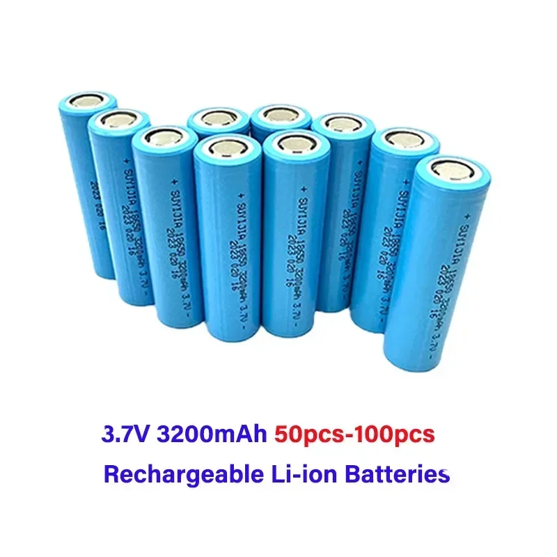 1-100 sztuk 18650 akumulator litowo-jonowy 3.7V 3200mAh wysokiej jakości akumulator uniwersalny zaawansowany latarka akumulatory do elektronarzędzi