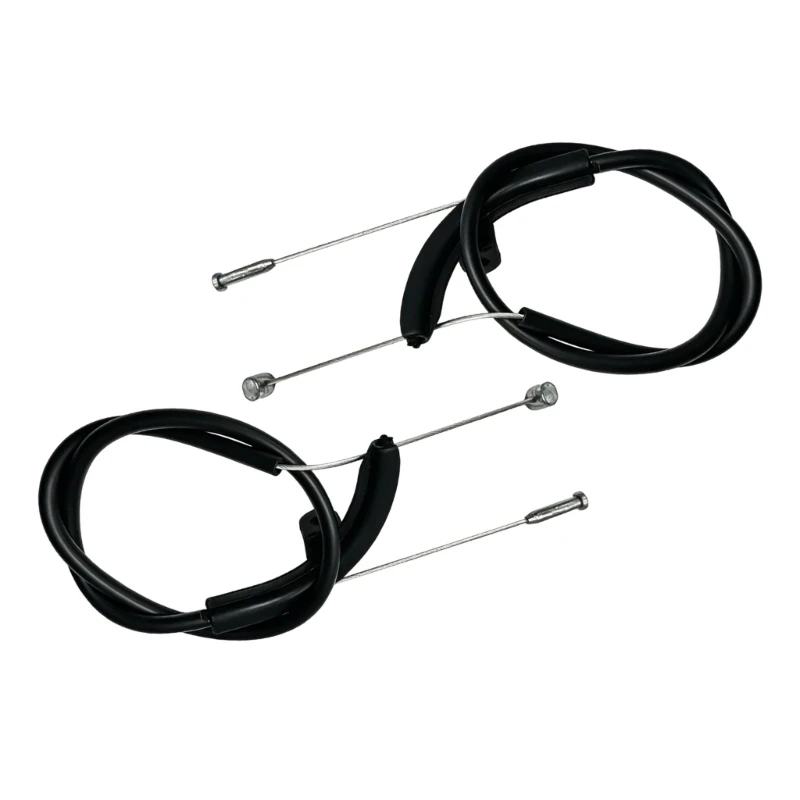 Throttle Control Wire Replacement Set with,80cm Black Cable, 2Pieces for HT56C KM56RC Equipment Service Use J0MC