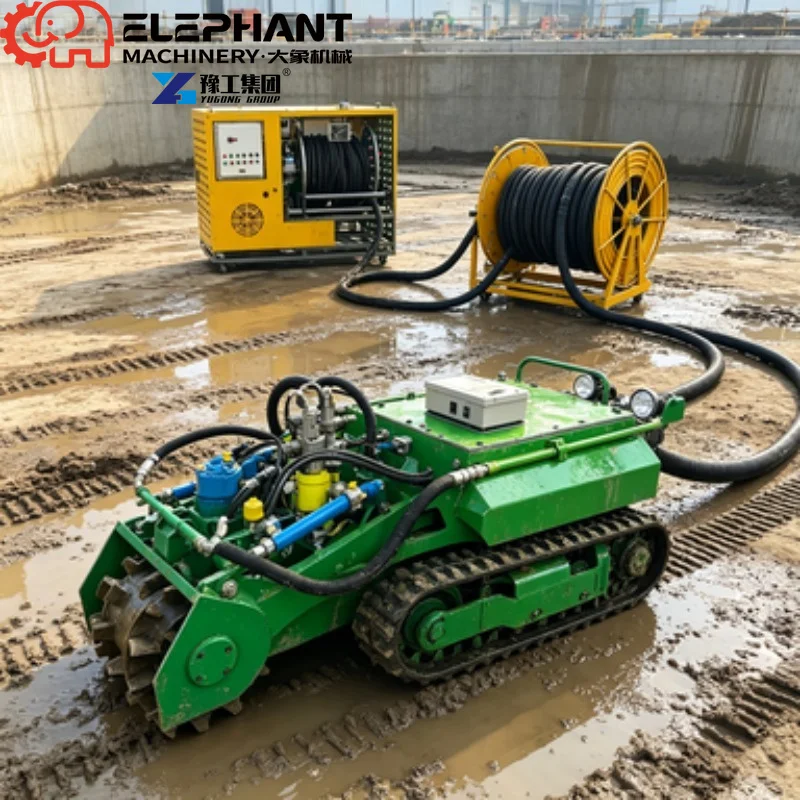 Dredging Robot Customized Underwater Pipe Cleaning Crawler Robot For Industrial Pipeline Maintenance