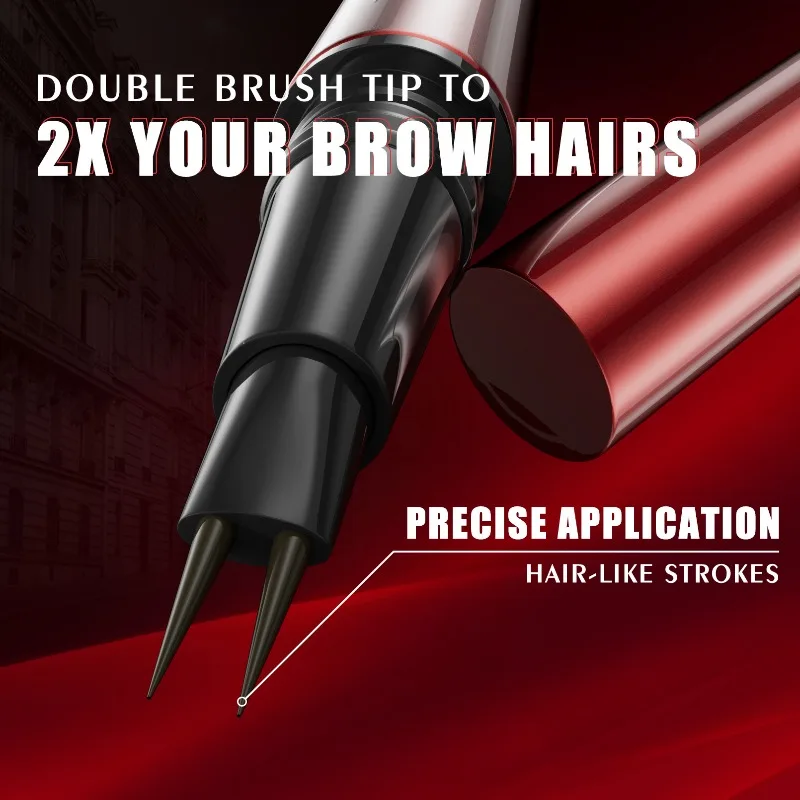 ปากกาเขียนคิ้ว 2 หัว สูตรกันน้ำ ไม่เลอะ ติดทนนาน ให้ลุคไมโครเบลดดิ้งอย่างเป็นธรรมชาติ คิ้วสวยเป็นธรรมชาติ