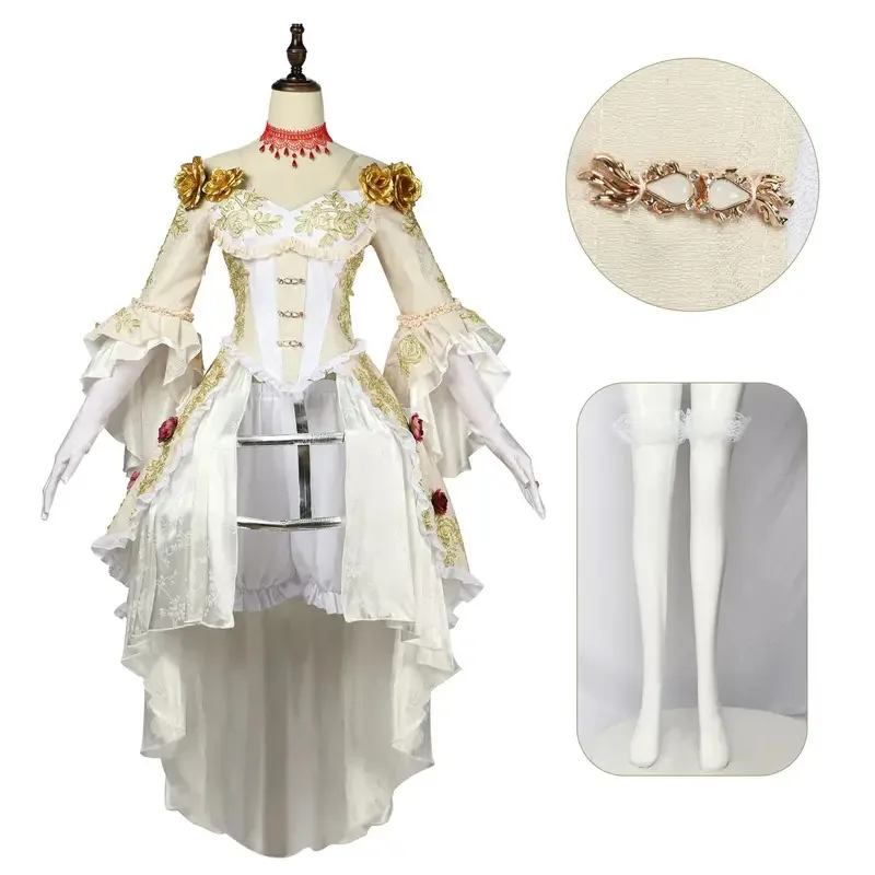 Game Five Personality Red Lady COSpia Cosplay Costume Hunter Bloody Queen Mary Cosplay Costume Uniform Suit dress