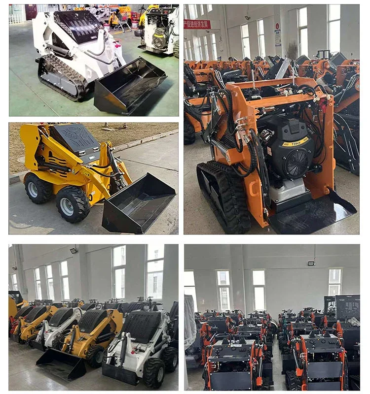 جرافة انزلاقية مع توجيه انزلاقي صغير للبيع مبيعات المصنع عبر الإنترنت العديد من EPA متعدد الوظائف 23HP #4