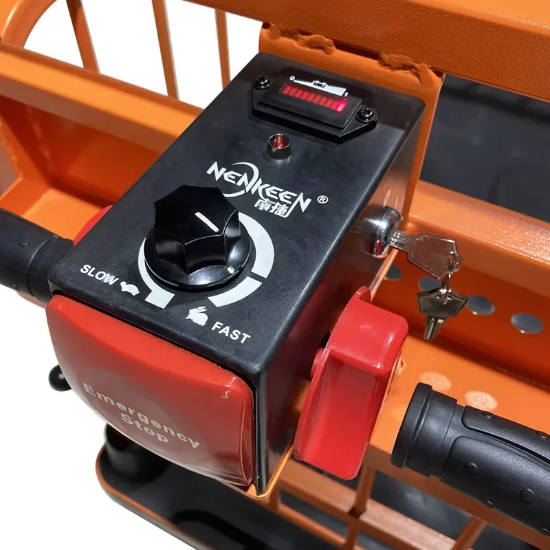 عربة يدوية كهربائية محمولة مع عربة ذات أربع عجلات للأغراض العامة وشاحنة منصة للنقل بدون جهد