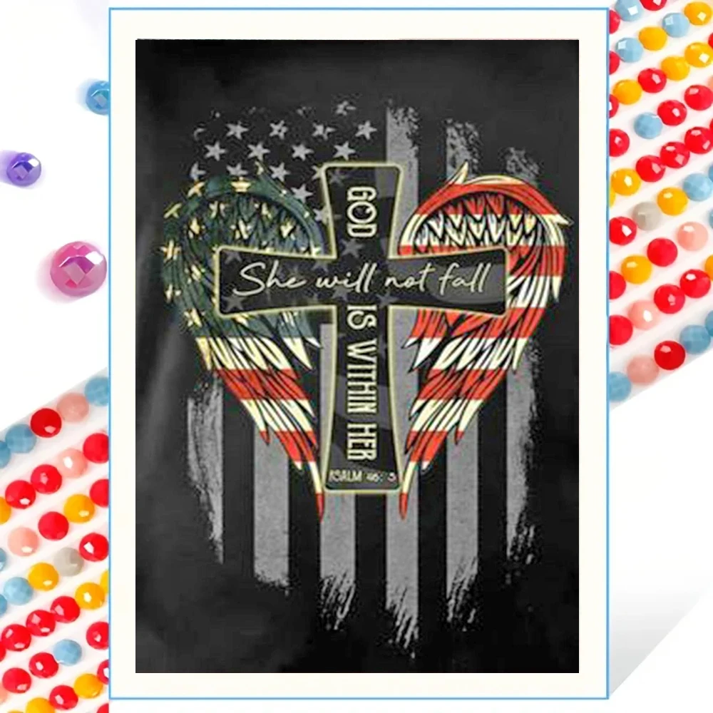 

Набор алмазной живописи, круглая алмазная мозаика «сделай сам» на религиозной тематике для взрослых начинающих, подарок для украшения дома