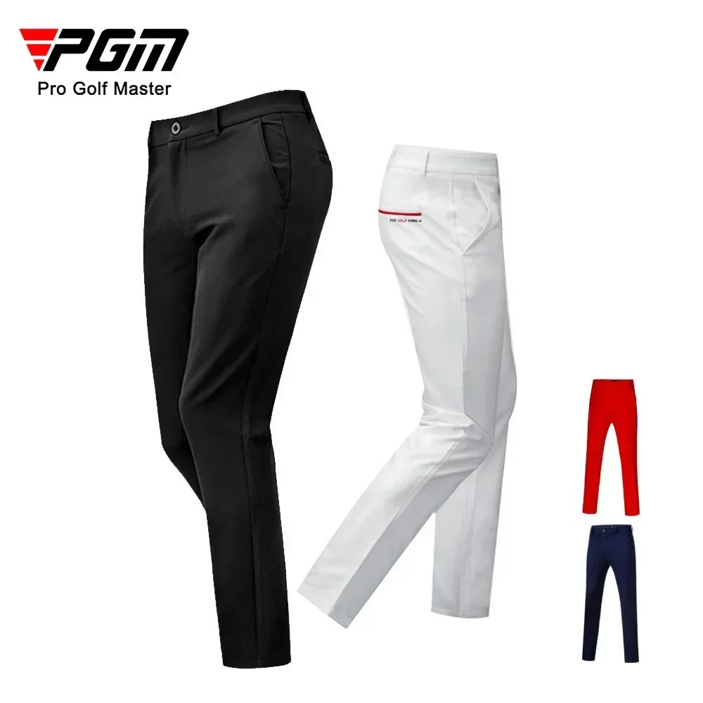 HOT PGM Golf Tennis Men's Long Slim Trousers Spring Autumn High Elastic Sports Wear-resistant Shorts Comfortable Soft Dry KUZ052