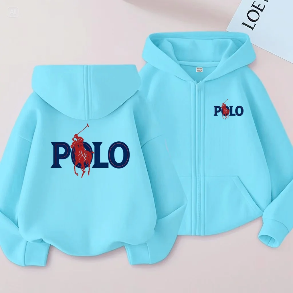 Kindersportbekleidung, lockere Sportjacken, für Jungen und Mädchen im Alter von 3 bis 12 Jahren, Sportbekleidung mit Reißverschluss und Kapuzenpullover für Teenager – Detail 8