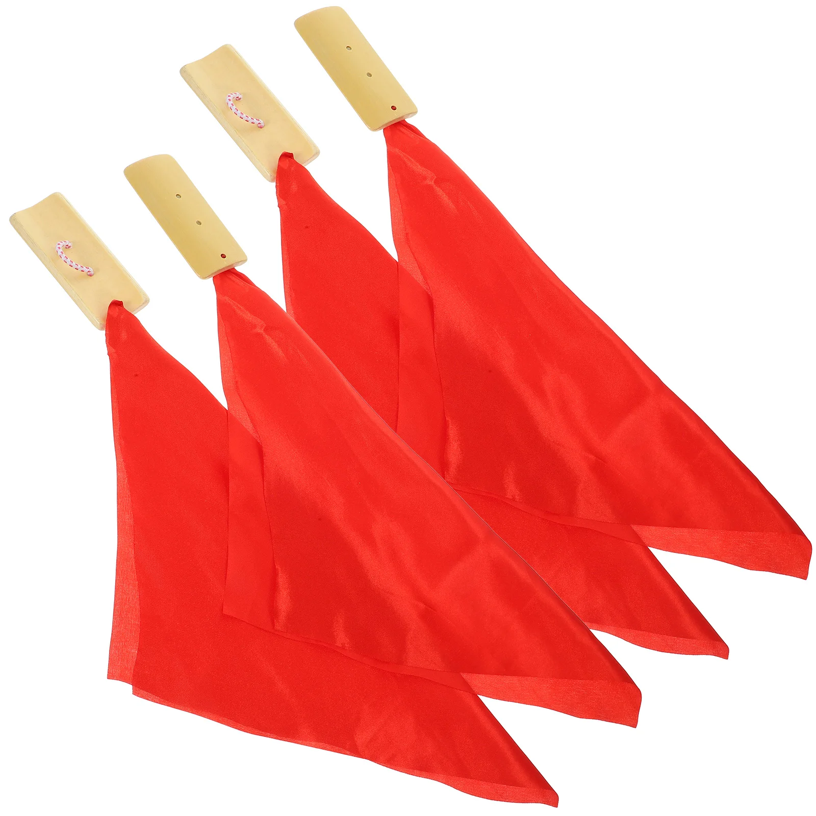 

1 set Red Silk Kuaiban Kids Musical Instruments Traditional Clappers Percussion Beginner Professional Safe Material Wide