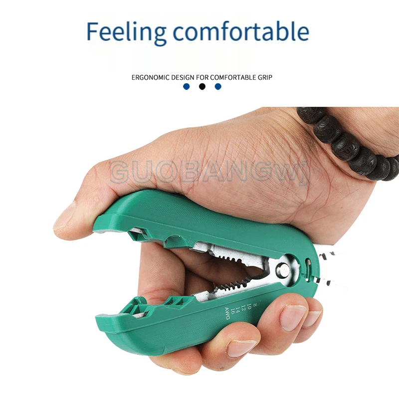 

Mini Handheld Wire Stripper, Multifunctional Cable Stripper for Electrical Wires, Network Cables Easy & Precise