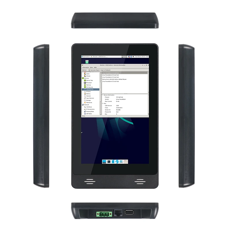 Domotics Control Tablet 8 Inch Vesa настенное крепление Android / Linux / Debian AIO со панель Ethernet Domotics Control Tablet 8 Inch Vesa настенное крепление Android / Linux / Debian AIO со панель Ethernet