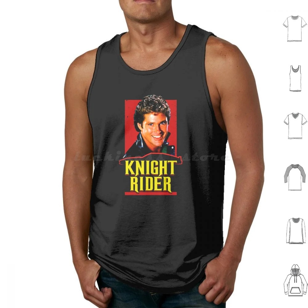 Knight Rider-Kitt Tank Tops Vest Sleeveless Knight Rider 80s Kitt Retro Knight David Hasselhoff Rider Car Geek Michael Knight