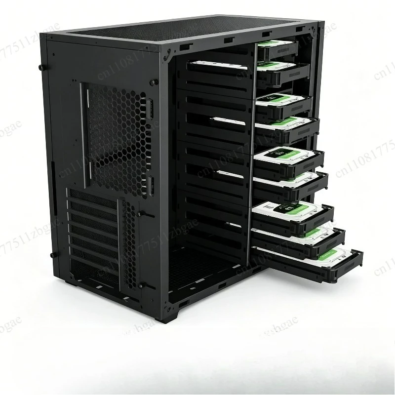 3.5 Inch Multi‑Bay Hard Disk Storage Enclosure Desktop PC Multi‑Disk Chassis for NAS Large‑Capacity Data Storage Equipment