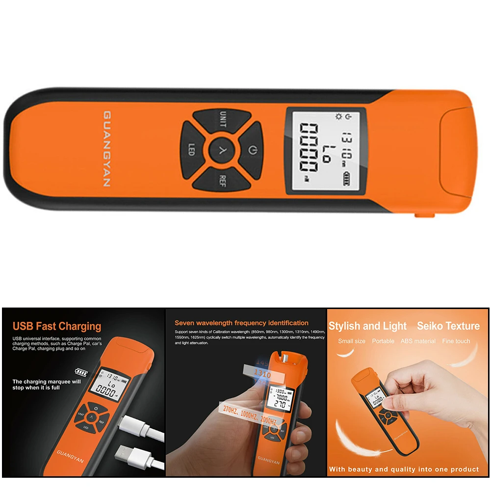 

High Sensitivity Rechargeable LCD Fiber Optical Power Meter 70~+10dBm with Clear Display and User Friendly Interface