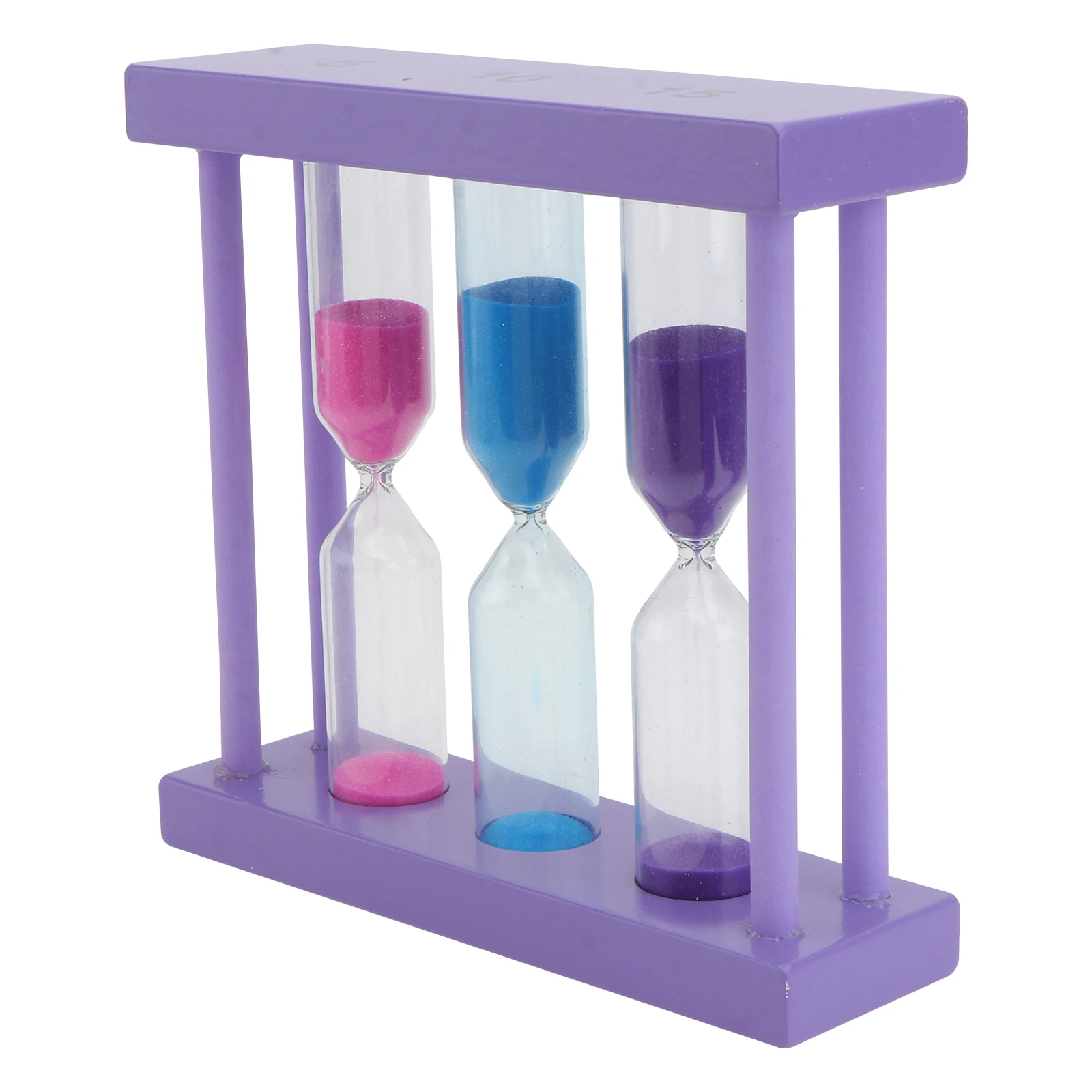 

Wooden Hourglass S Timer Desk Decor Creative Purple Kids Office Furniture nament Home Restaurant Glass Adornment