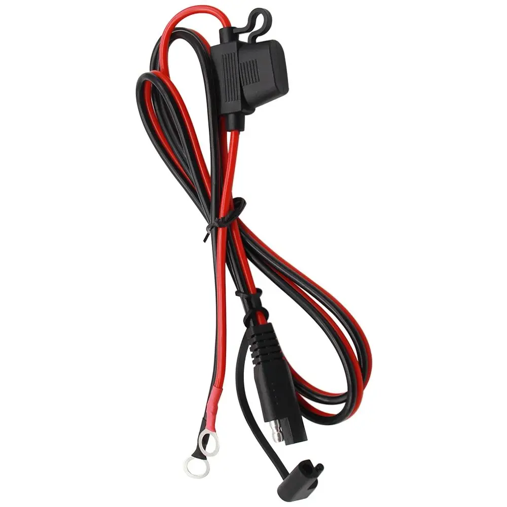 1pcs 16AWG 4FT 6FT 10FT 12V Ring Terminal SAE to O Ring Connecters Extension Cord Cable Connector for Battery Charger/Maintainer