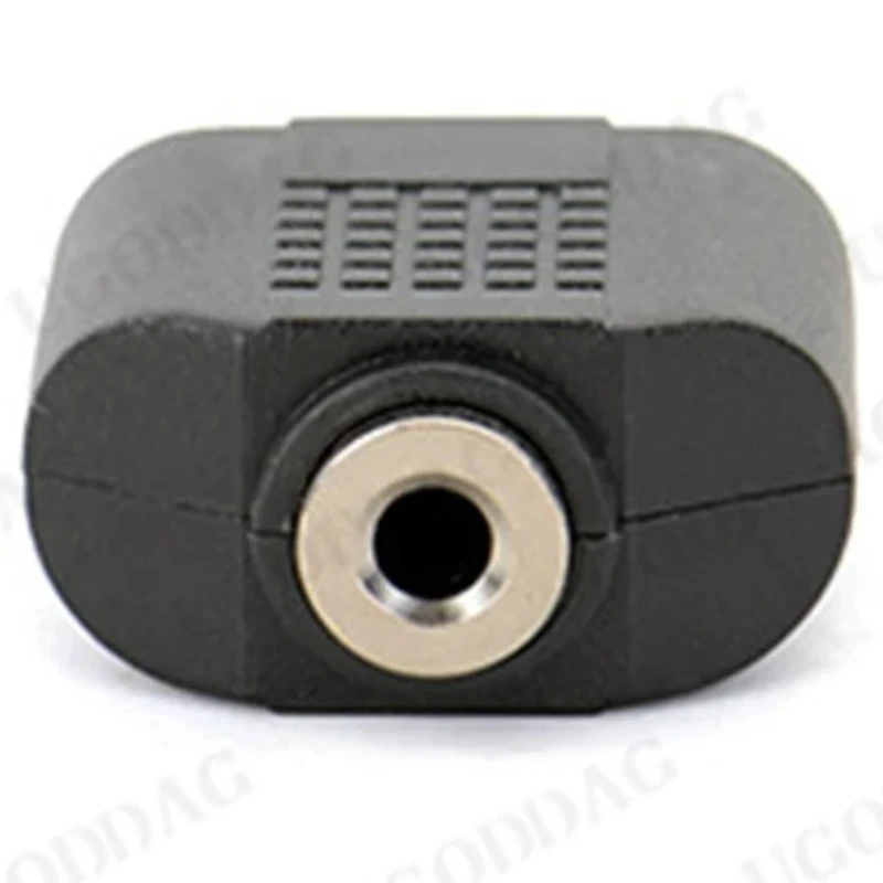 3.5mm Jack To 2 RCA Female to Female Audio Jack Connector Adapter