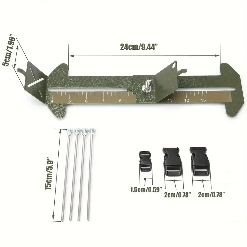 Paracord Bracelet Metal Weaving Frame DIY Paracord Jig, Outdoor Camping Accessories Handmade Weaving Tool view 4