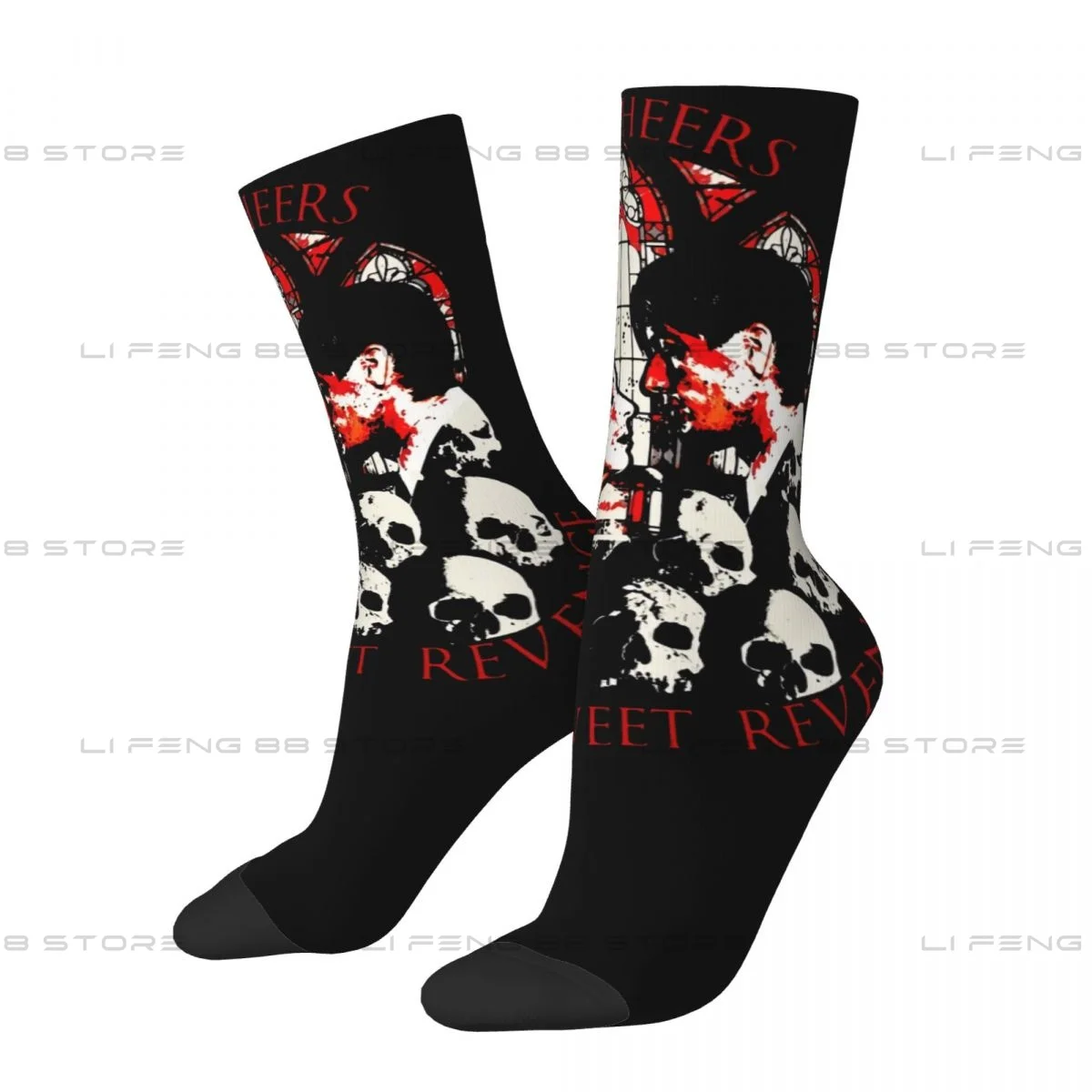 my chemical romance Three Cheers For Sweet Revenge Men Women Socks Windproof Novelty Spring Summer Autumn Winter Stockings Gift