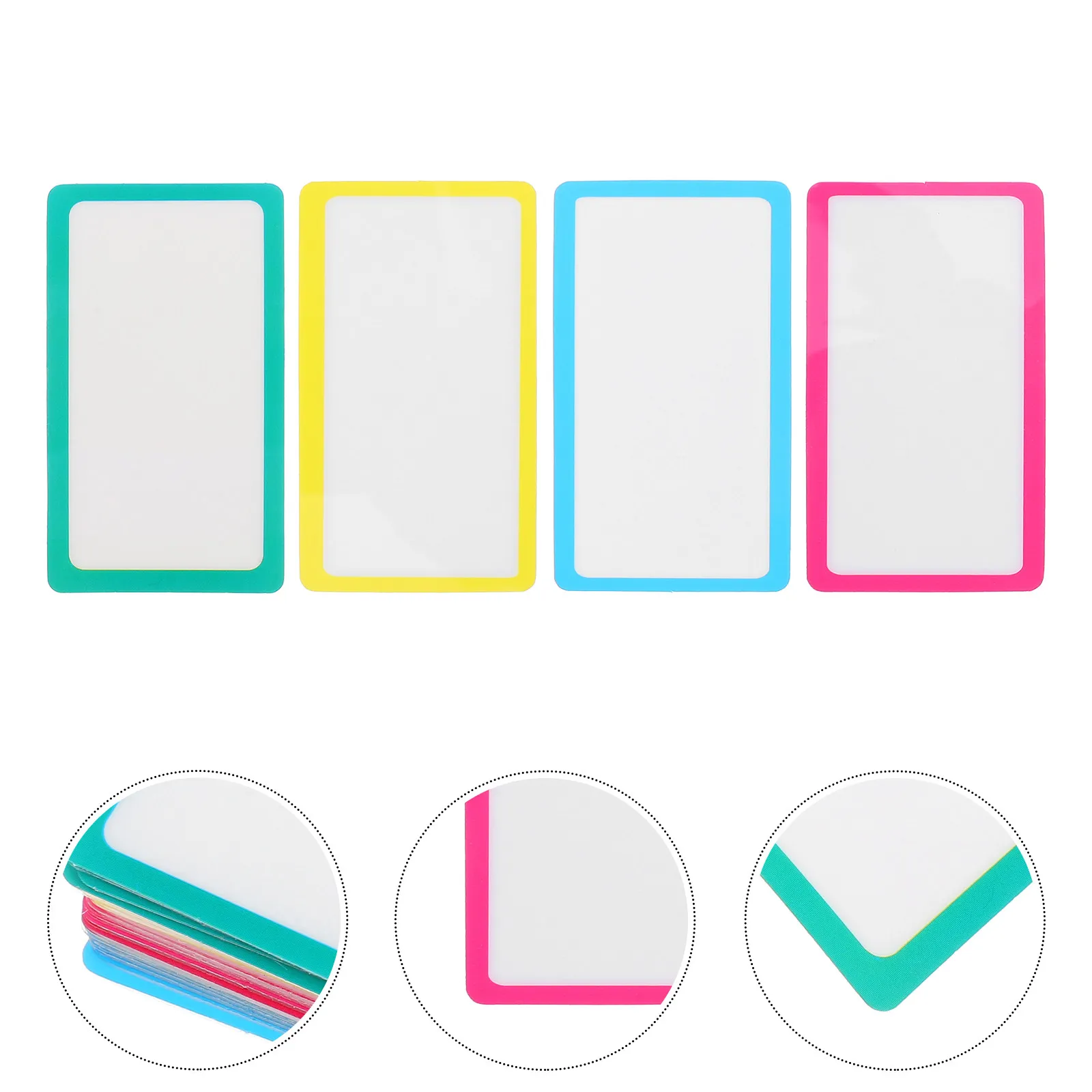 

20 многоразовых этикеток для сухого стирания, клейкие именные бирки, съемные, для школы, офиса, дома, кухни, для организации хранения в контейнерах