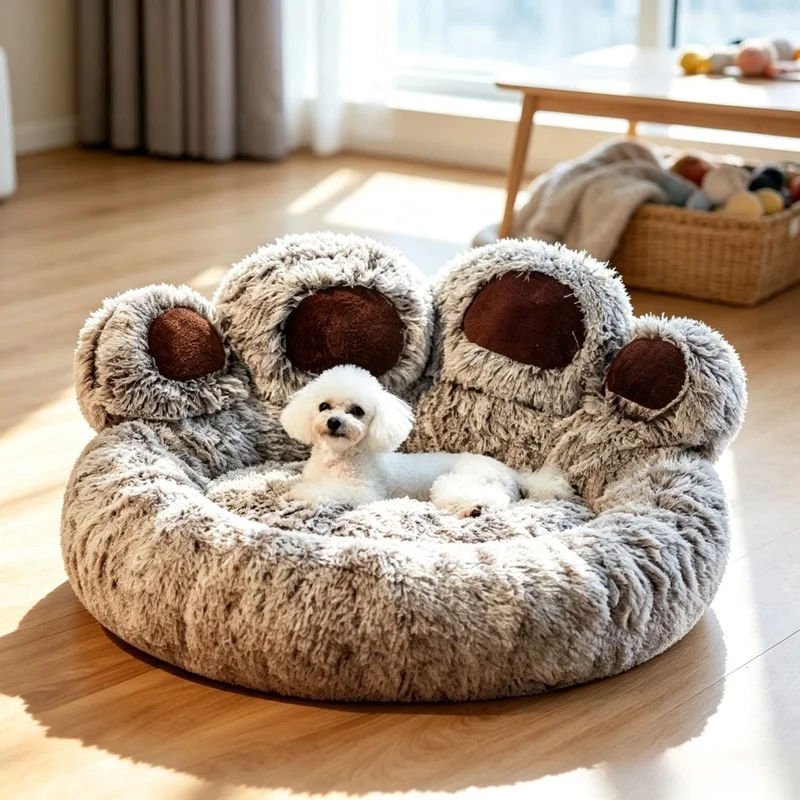 Bear Paw Fluffy Pet Sofa 1