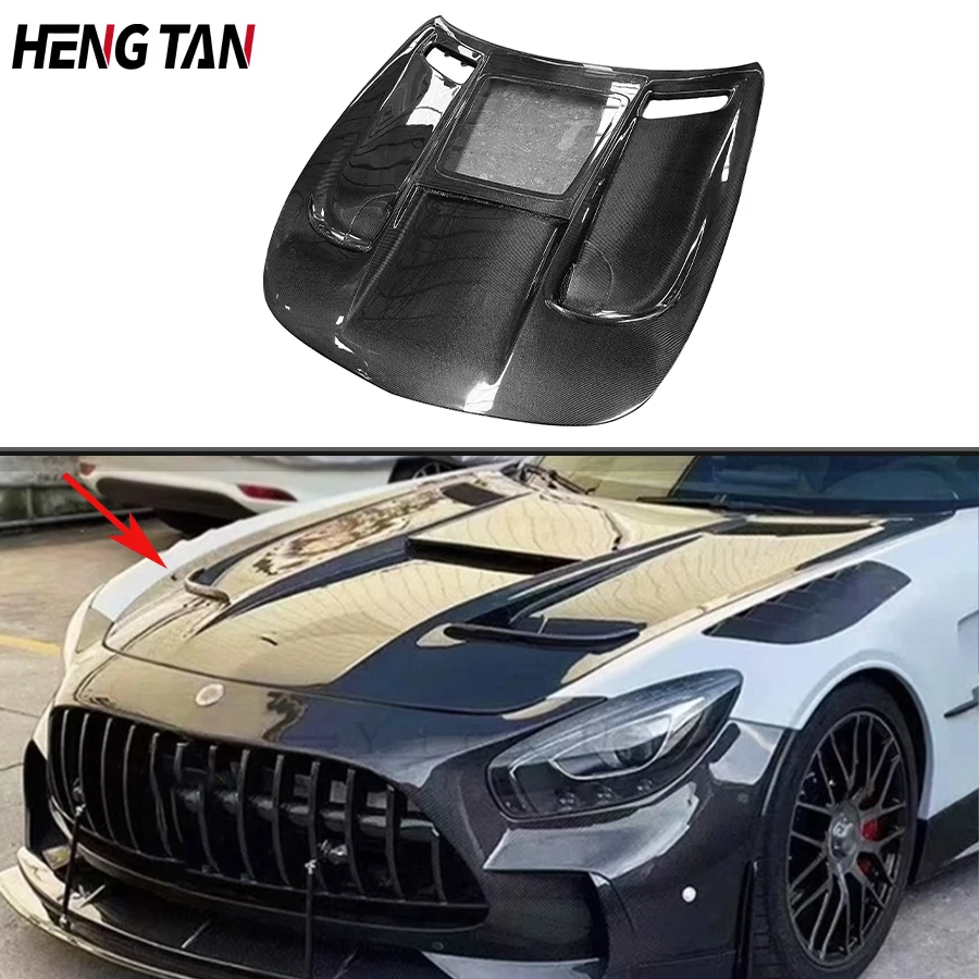 

For Mercedes Benz AMG GT GTS GTR Carbon Fiber Car Front Engine Hood Vent Cover Hood Parts Upgrade Body Kit Car Accessories