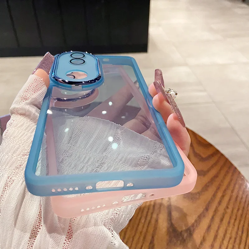 ل VIVO V50 لايت V50E V 50 واضح عدسة طبقة حماية حافظة لهاتف VIVO Y04 Y29S لون الحلوى لينة بولي TPU غطاء هاتف مقاوم للصدمات