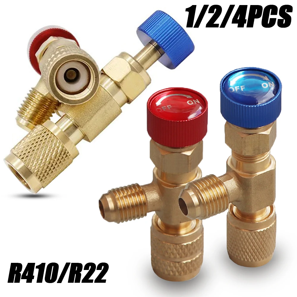 1/2/4PCS Air Conditioning Refrigerant Safety Valve R22 R410A