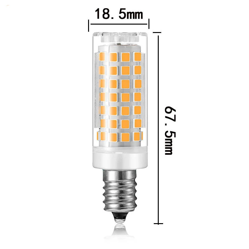 10x cerâmica milho lâmpadas led AC220V-240V e14 led lâmpada 15w bombilla iluminação para casa leds tubos luzes holofotes decorativos