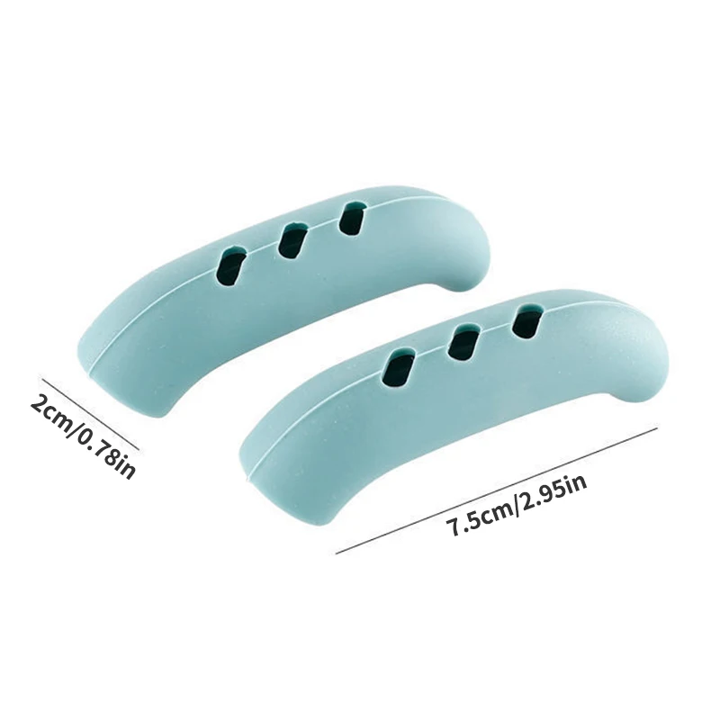 2PCS Silicone Pan Handle Anti-Ironing Sleeve Iron Pan Wok Ears Anti-Ironing Handle Sleeve Heat-Resistant