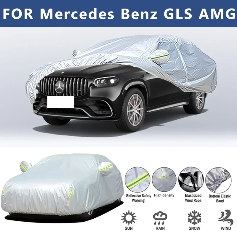 

For Mercedes Benz GLS AMG Car Cover Outdoor Protection Covers Snow Sunshade Waterproof Dustproof Car Accessories