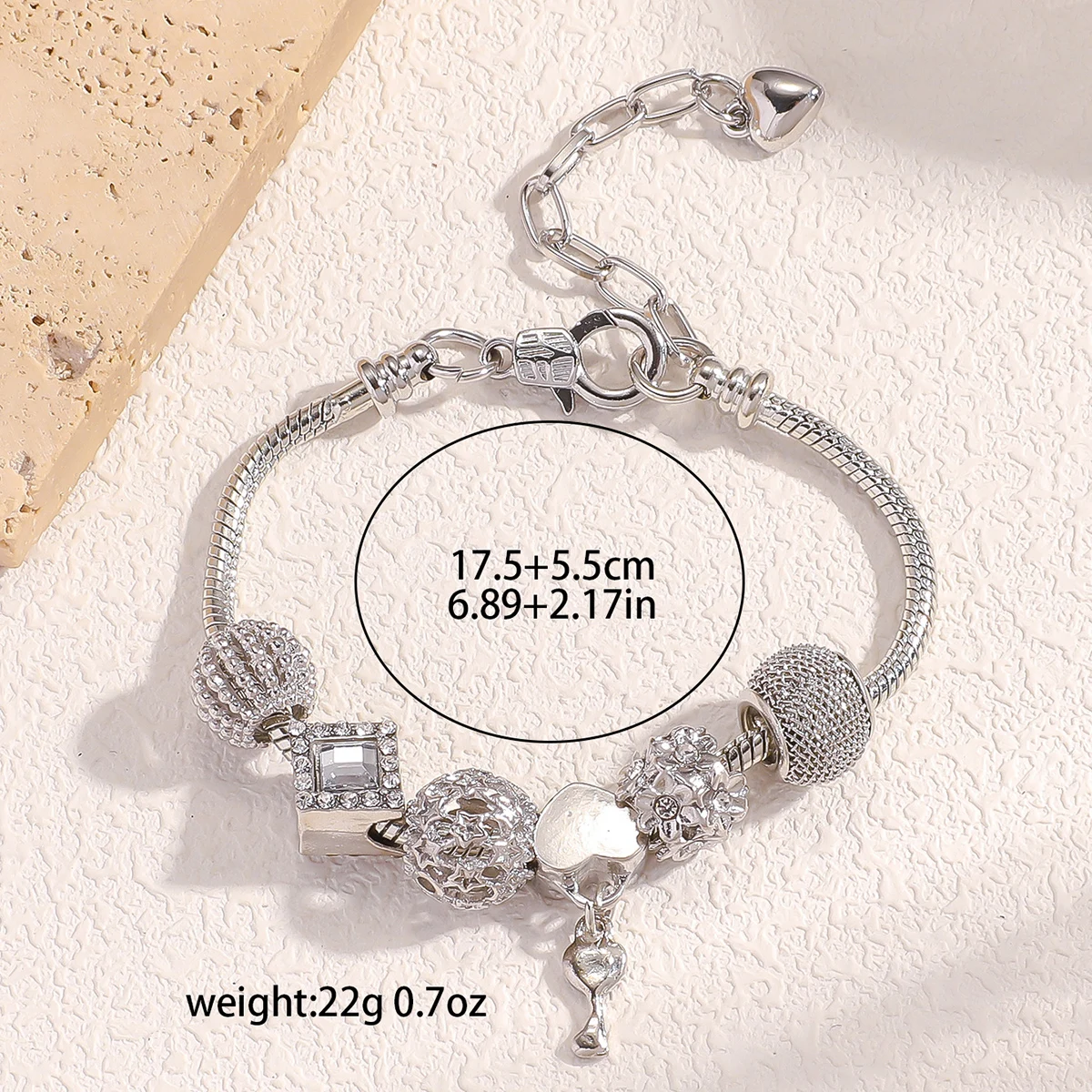 سوار مقلاة للعائلة متعدد العناصر مطرز بالخرز ، موضة نسائية ، سوار مفتاح ، تاريخ ، سفر ، مأدبة ، حفلة ، عطلة ، هدية خلع الملابس ، 1.