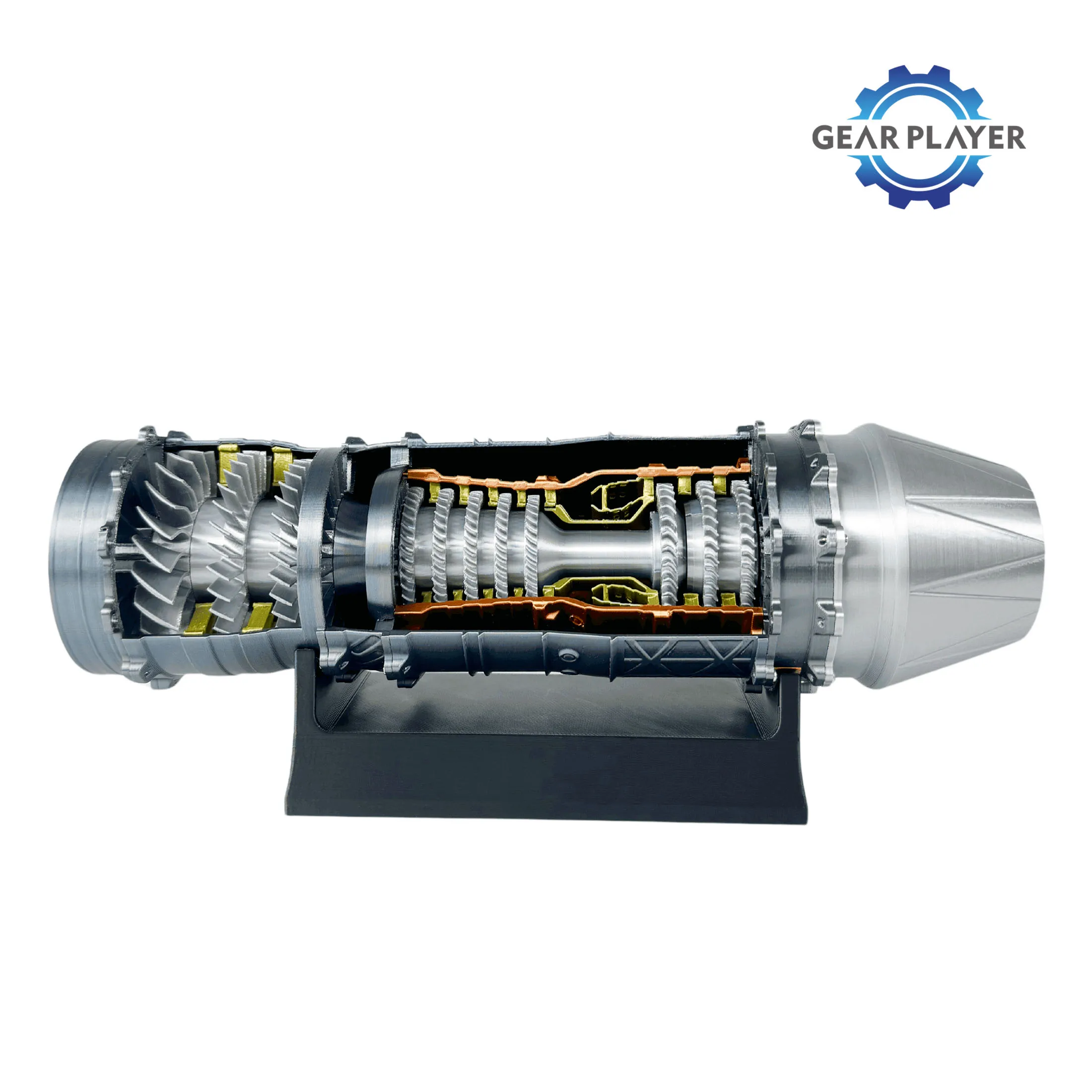 F-35 Fighter Model Turbojet Engine Model Toy Startable Aviation Engine Engine Toy Science Laboratory Teaching Aids DIY Handmade