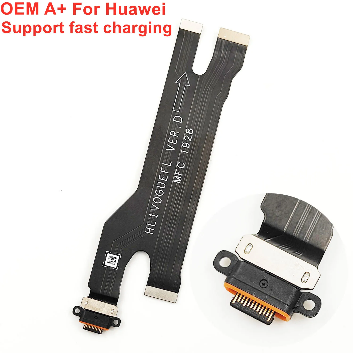 

OEM A+ USB Charging Flex Cable For Huawei P20 P30 P40 P50 Mate 10 20 Pro PCB Charger Port Dock Connector Spare Parts