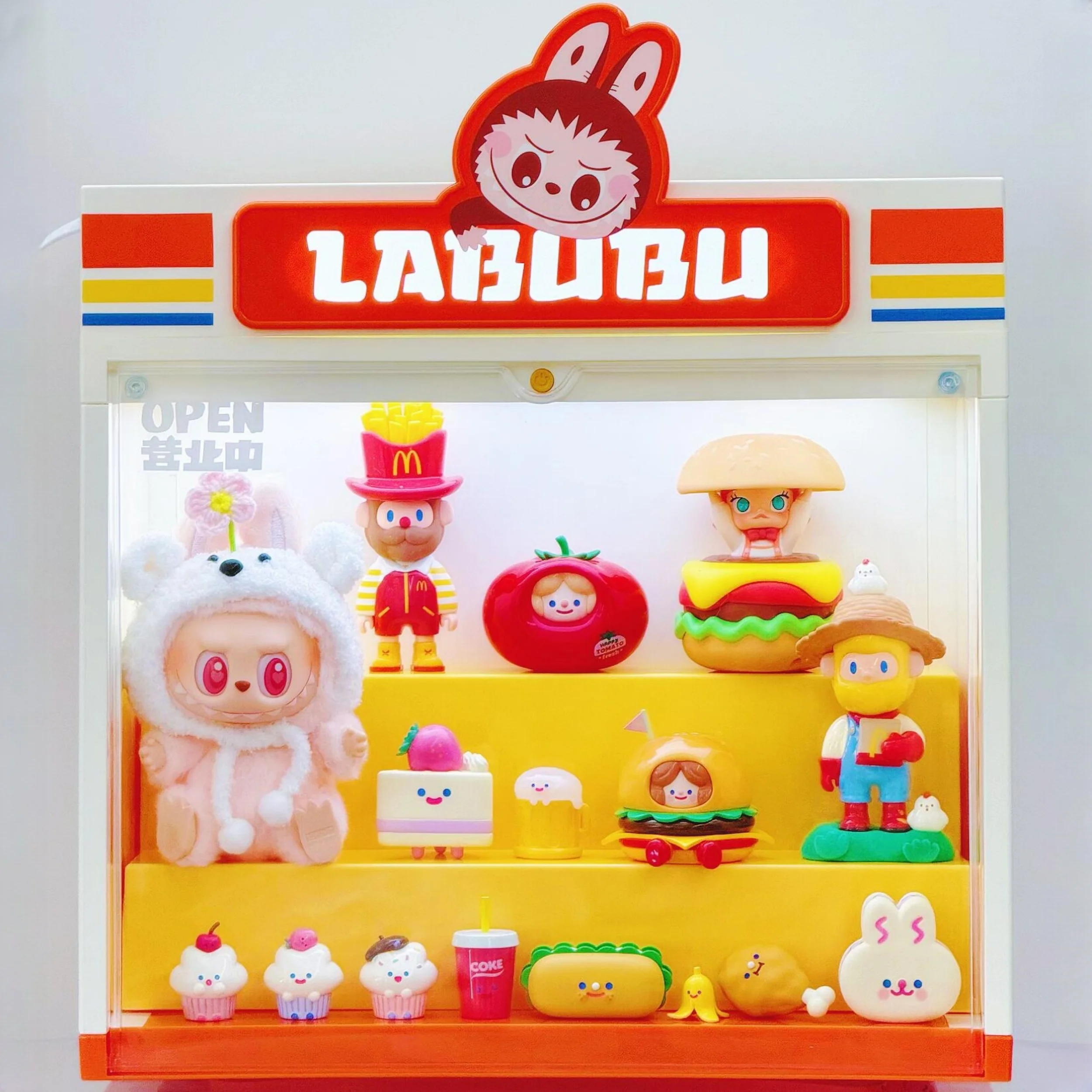 

Genuine The Monsters Wacky Mart Series Toy Figures Display Container Display Cabinet Storage Box Trend Peripheral Gift