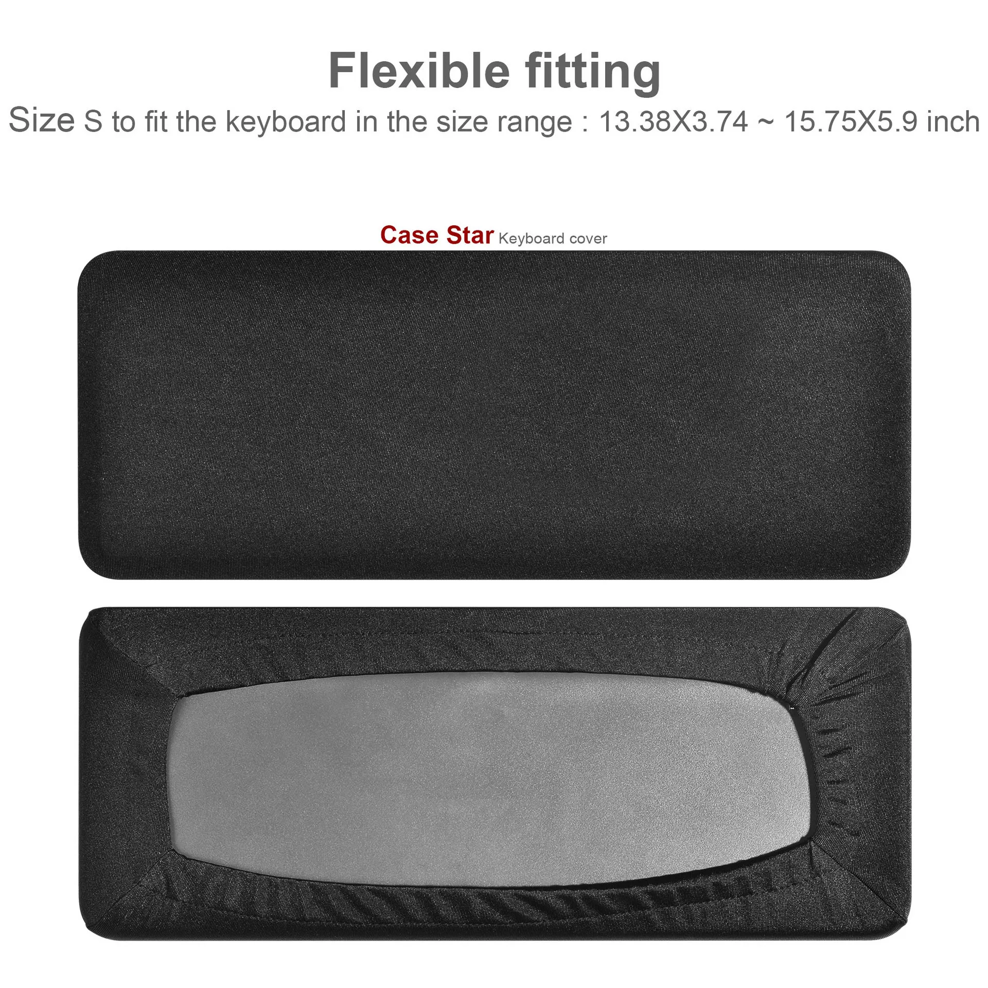 

Universal Keyboard Protective Case: Highly Stretchy, Dust-Proof Keyboard Cover with Separate Keyboard Storage Pouch
